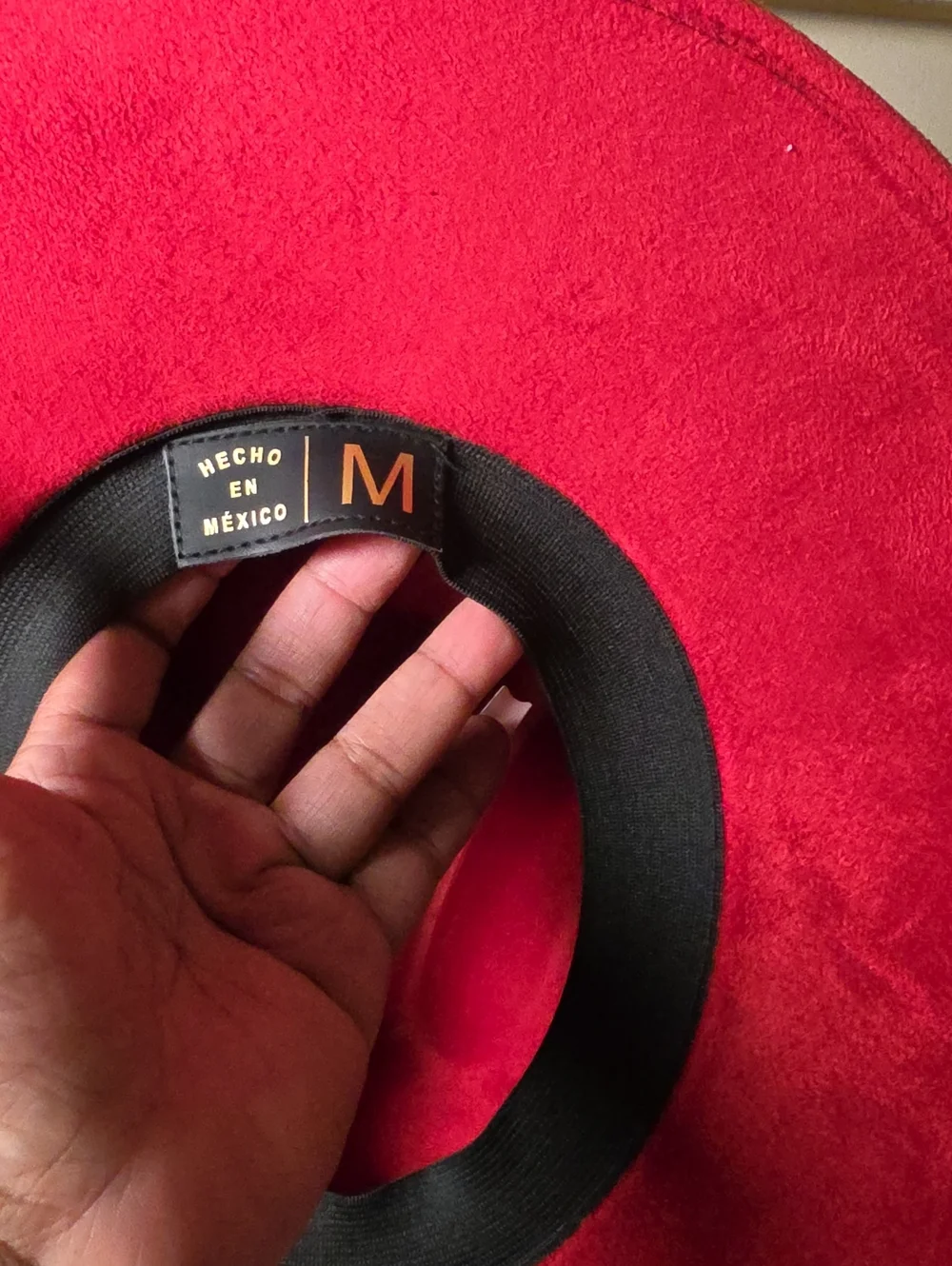 Red Wide Brim Fedora (M)
